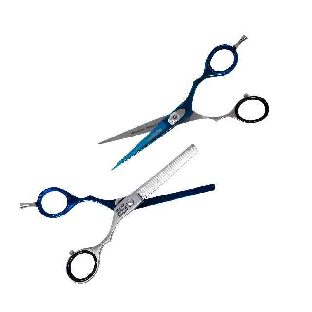 Combo Tijeras Astoria Azul Plata 6" 119-232-6