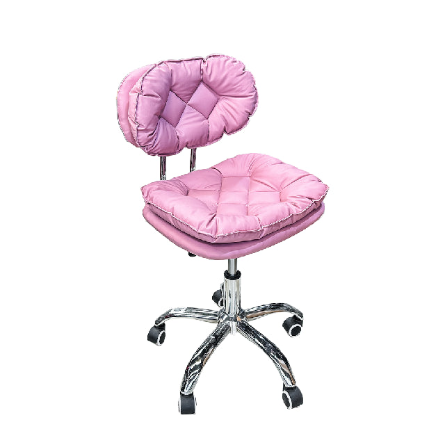 Silla AC Neumatica con Respaldo Rombos Rosa