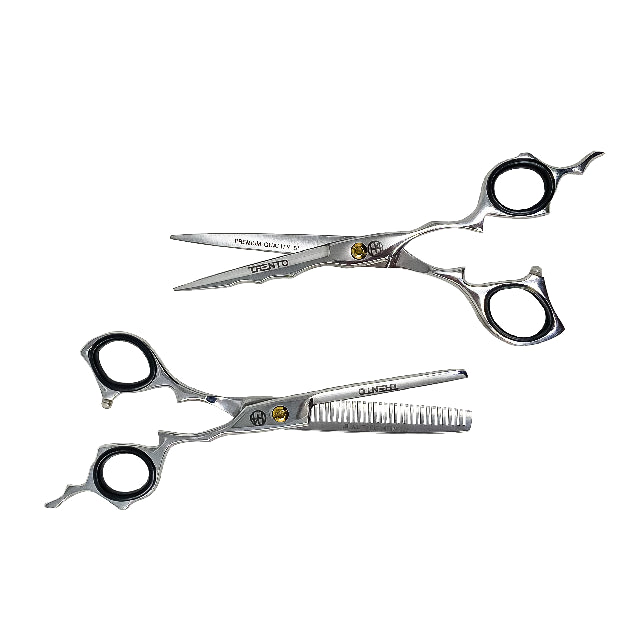 Combo Tijeras Trento Acero Japones Plateado 6" 152462