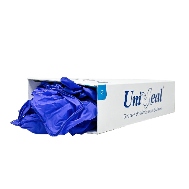 Caja Guante Uniseal Nitrilo COBALTO GRANDE 100pza