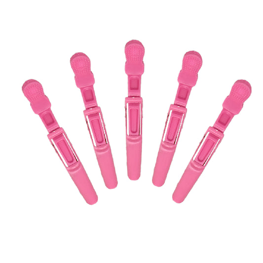 Pinza Cocodrilo VR Rosa 5pza TIJ116R