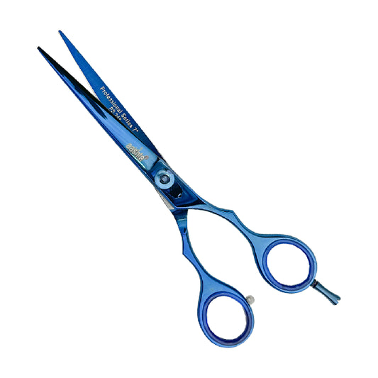 Tijera Aashta 7" Titanio Azul PS-248