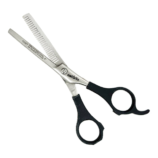 Tijera Astoria Entresacado Mango Plastico Negro 1206T-NEGRO