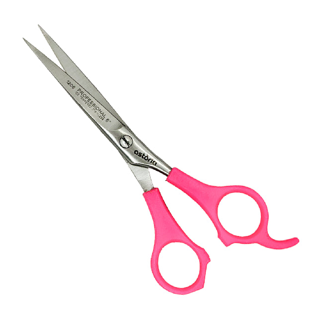 Tijera Astoria Mango Plastico Rosa 1206-ROSA