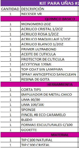 Combo Uñas Vr Nail #1