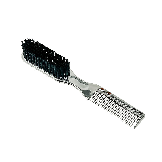 Cepillo Arrastre Y Peine Lobo Plastico Plata