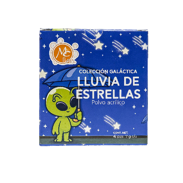Acrilicos Mc Nails Coleccion Lluvia De Estrellas 4Pza Mcca065