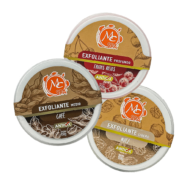 Combo Mc Nails Spa Exfoliantes Paquete 3Pza