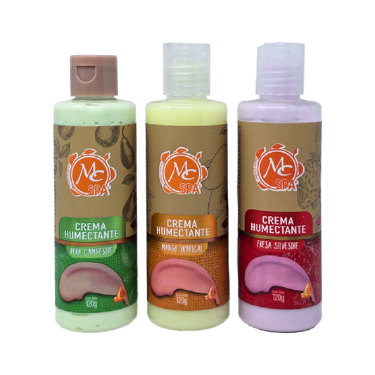 Combo Cremas Mc Nails Spa Humectantes Mango Fresa Pera 3Pza 12G C/U