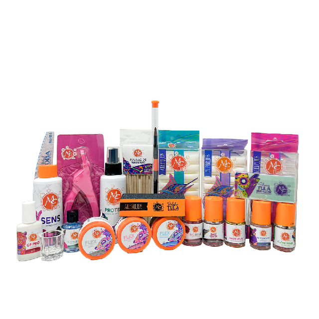 Combo Uñas Mc Nails Profesional Kit Mochila 23Pza