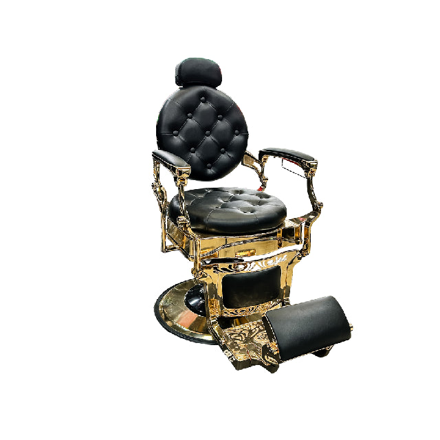 Sillon Bergamo Clasico Dorado Y Negro 152788