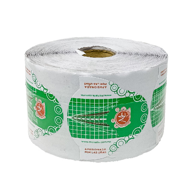 Forma Escultural Mc Nails Rollo Verde 500Pza Mcrfec