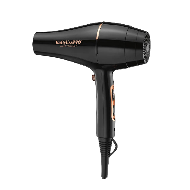 Secadora Babyliss Nano Titanium Gold Black 2000W Bntbg6176es