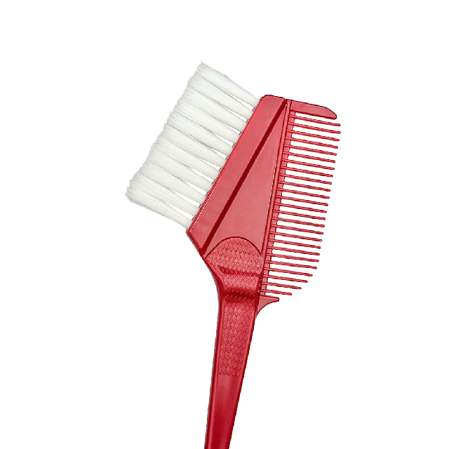 Combo Brocha Tinte Con Peine Termax Rojo
