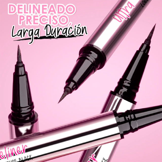 Delineador Pink Up Plumin Ultra Fine Eyeliner Pkmfe01