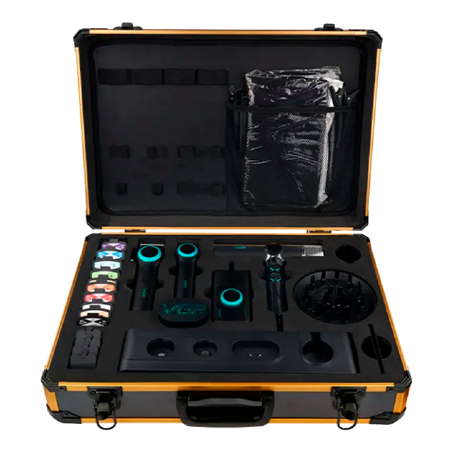 Combo Vgr Stepless Pro 4 En 1 Clipper Trimmer Shaver Y Secadora Negro Emp 4