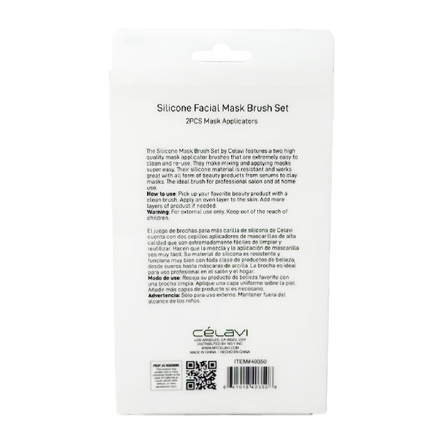 Combo Brochas Silicon Faciales Celavi Negro Plata 40350