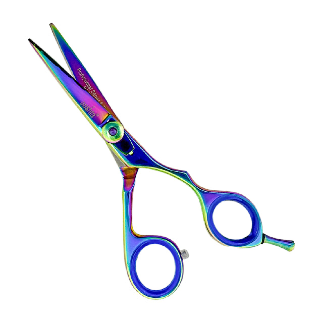 Combo Tijeras Aashta 5.5" Titanio Tornasol Picbsk-67