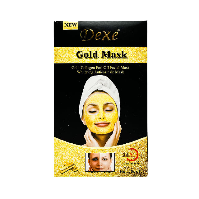 Mascarilla Dorada Dexe Caja 10Pza