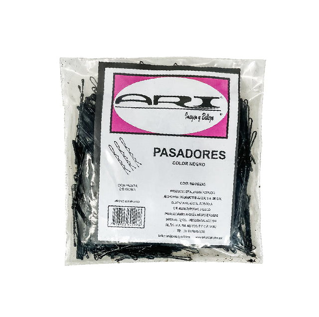Pasador Ari Negro 500Pza
