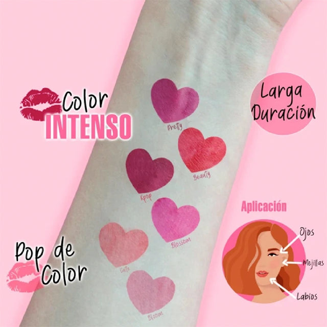 Tinta Pink Up Kiss Lip Tint Kpop Pklk03