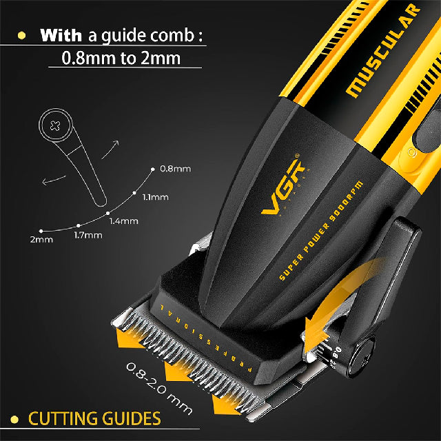 Clipper Vgr Muscular C1 Negro Dorado V-285 Emp 20