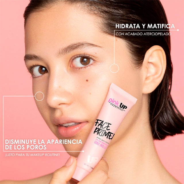 Primer Rostro Pink Up Matte Finish