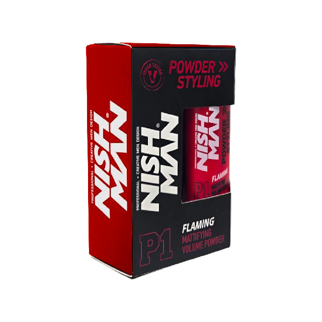 Polvo Voluminizador Nish Man P1 Flaming ROJO 20g Emp48