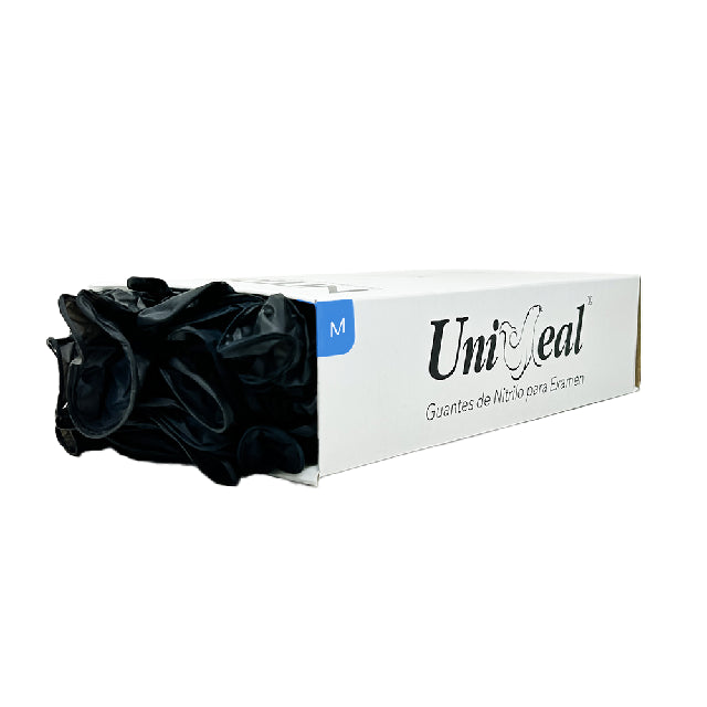 Caja Guante Uniseal Nitrilo Negro Grande 100Pza