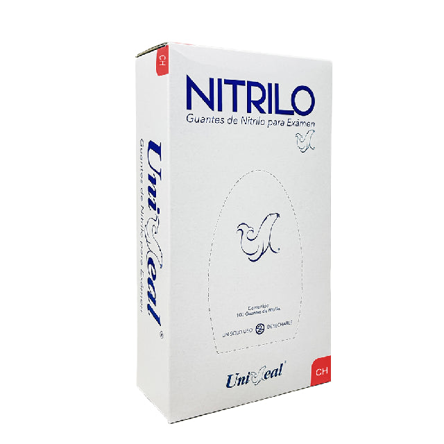 Caja Guante Uniseal Nitrilo Cobalto Chico 100Pza