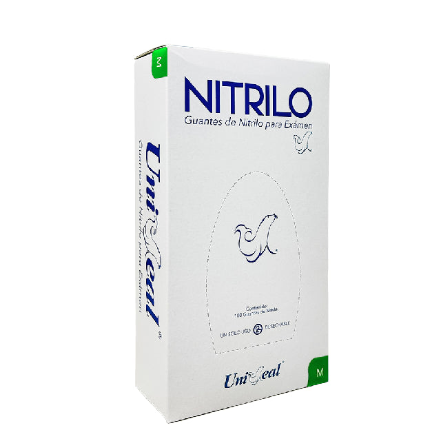 Caja Guante Uniseal Nitrilo Cobalto Mediano 100Pza