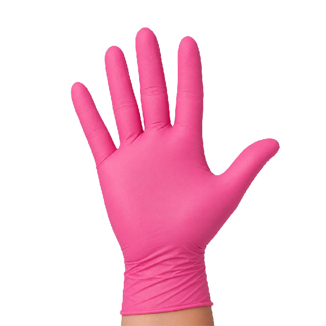 Caja Guante Uniseal Nitrilo Rosa Mediano 100Pza