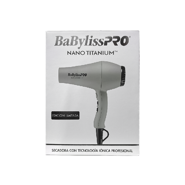 Secadora BaByliss Nano Titanium Gris 1900W BNTT5585GYES