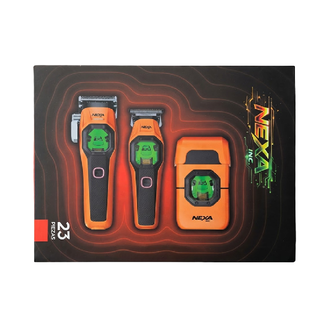 Combo NEXA Clipper Trimmer y Shaver Naranja Emp 12