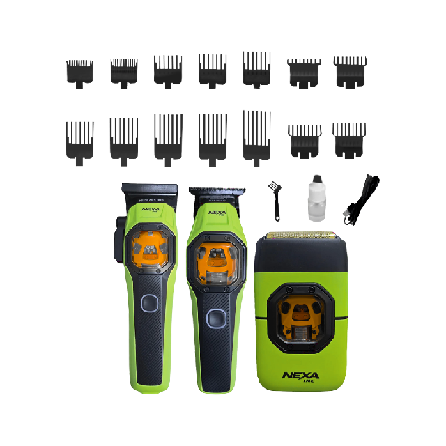 Combo NEXA Clipper Trimmer y Shaver Verde Emp 12