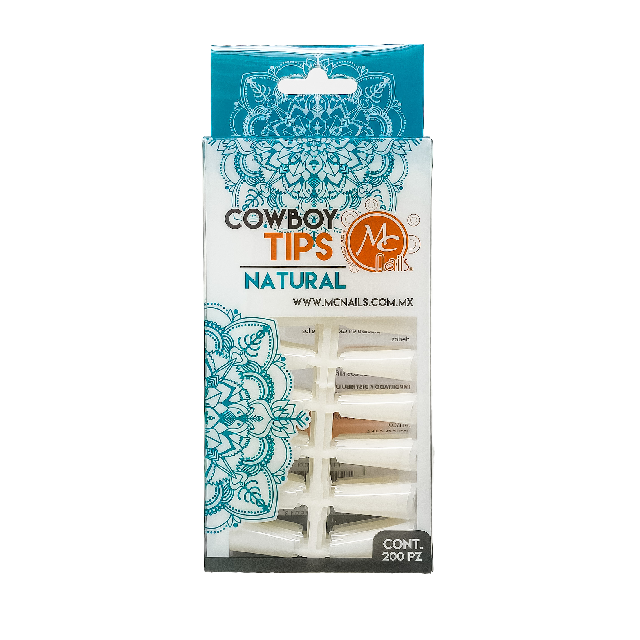 Tip Mc Nails Natural Cowboy 200Pza Mctp073