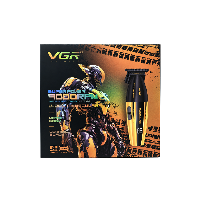 Trimmer VGR Muscular T1 Negro Dorado V-285T Emp 20
