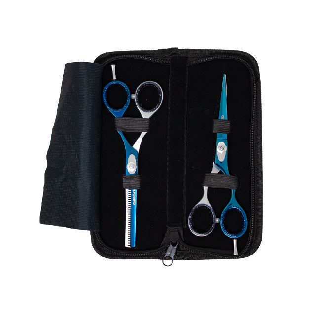 Combo Tijeras Astoria Azul Plata 6" 119-232-6