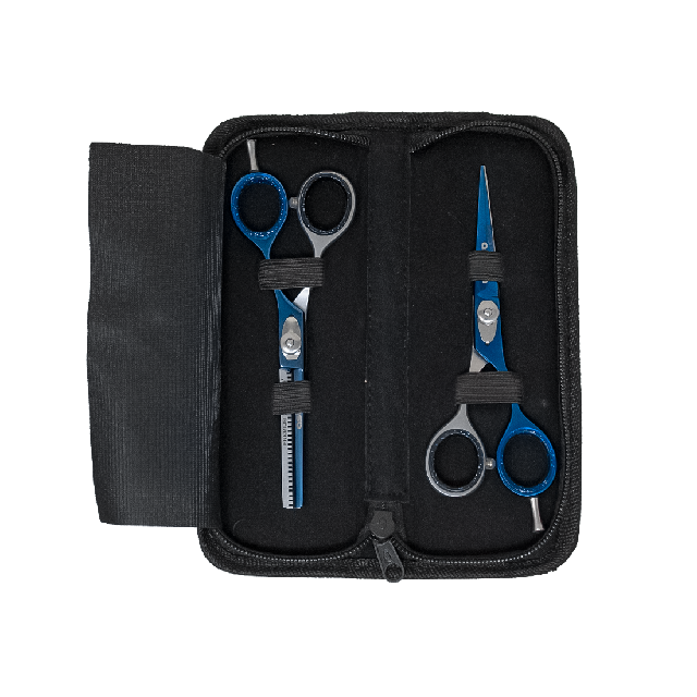 Combo Tijeras Astoria Azul Plata 5.5" 119-232-5.5
