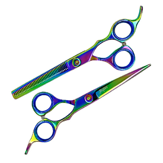 Combo Tijeras Aashta 6" Acero Tornasol PICBSK-95
