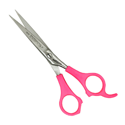 Tijera Astoria Mango Plastico Rosa 1206-ROSA
