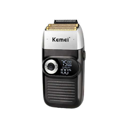 Shaver Kemei Negra y Plata KM-2026 Shaver y Trimmer