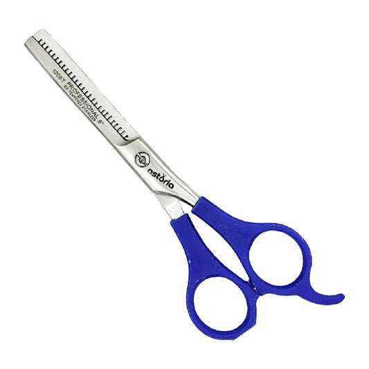 Tijera Astoria Entresacado Mango Plastico Azul 1206T-AZUL