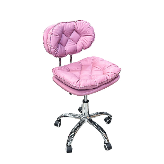 Silla AC Neumatica con Respaldo Rombos Rosa