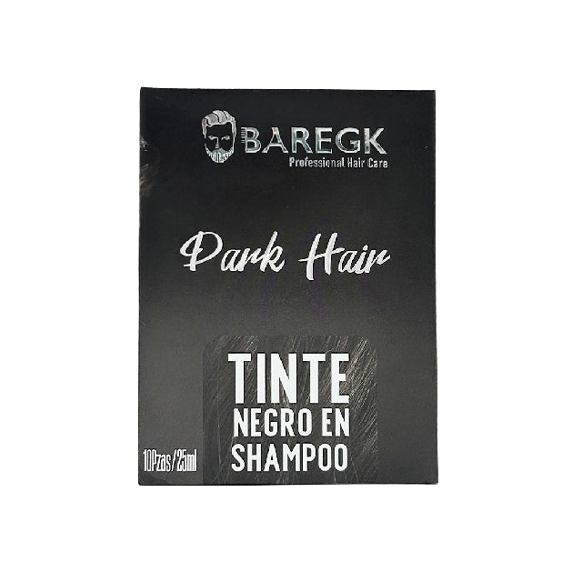 Caja Tinte Negro Baregk Dark Hair Shampoo 10pza Emp 64