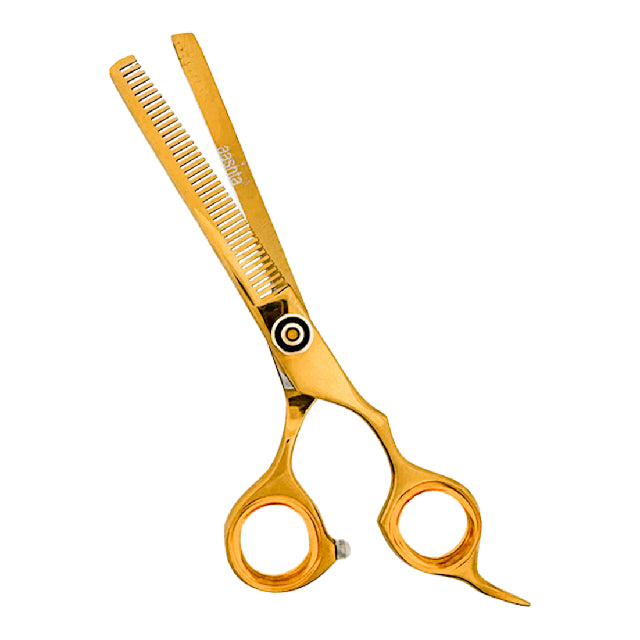 Combo Tijeras Aashta 6" Acero Dorado PICBSK-80