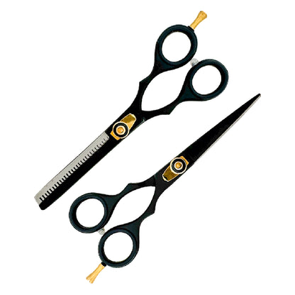 Combo Tijeras Aashta 5.5" Acero Negro PICBSK-68