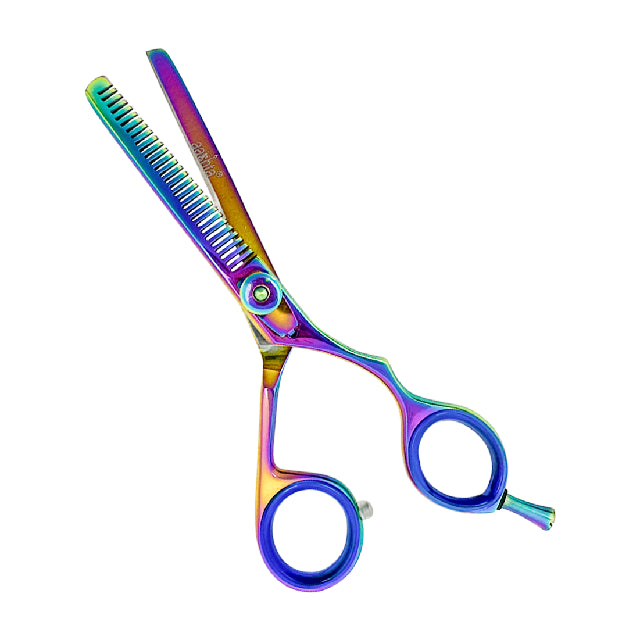 Combo Tijeras Aashta 5.5" Titanio Tornasol PICBSK-67