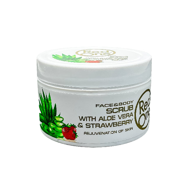Exfoliante Red One Facial Scrub Aloe Vera & Strawberry 450ml Emp 24