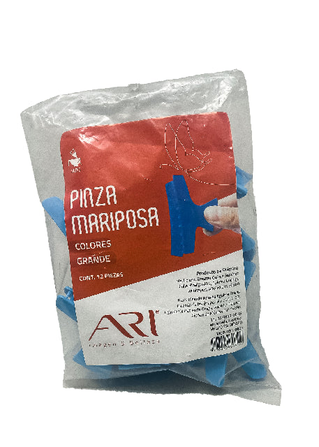 Pinza Mariposa Ari Grande Bolsa 12pza